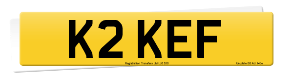 Registration number K2 KEF